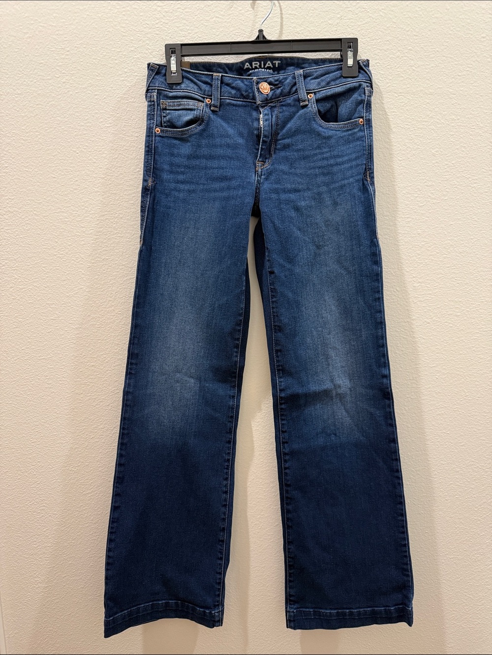 Ariat Women's Dark Blue Wide-Leg Jeans
